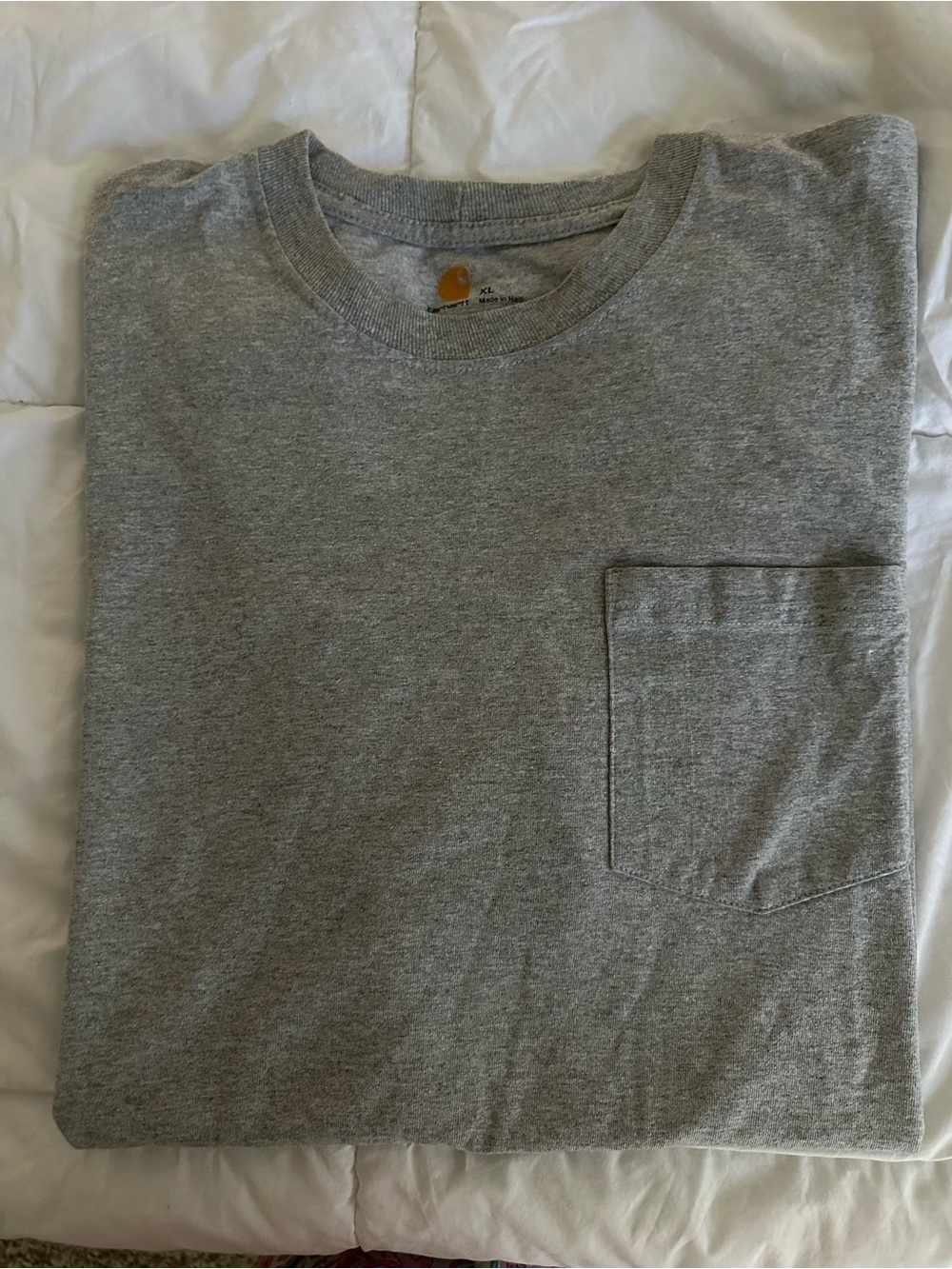 Carhartt K87 Heavyweight Gray Pocket T-Shirt Original Fit Men’s XL Tee